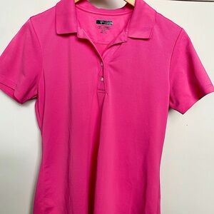 Pink Greg Norman short sleeve polo medium